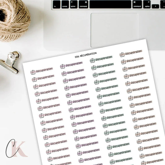 006 Autocollants | Récupération | Étiquettes - Étiquettes