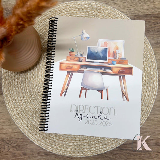 Agenda Planificateur | Direction | Bureau | 2025-2026 - Créations KingA+