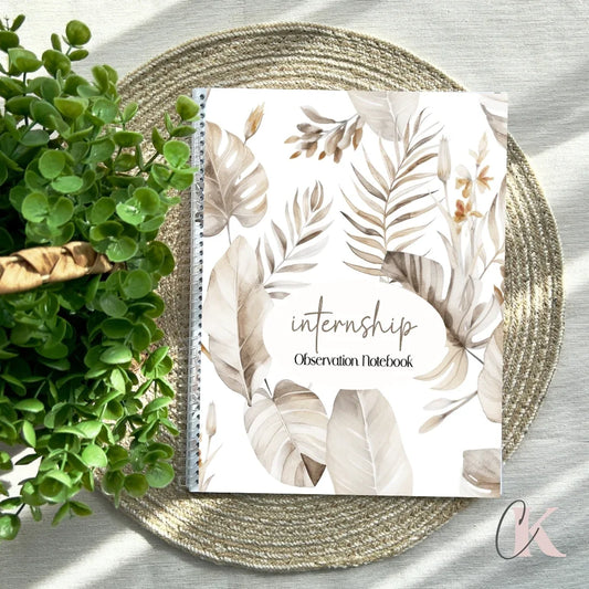 Cahier d’observation de stage en enseignement | Teaching Internship Observation Notebook | EN