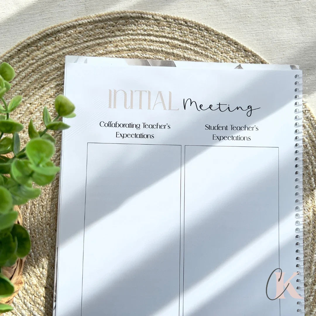 Cahier d’observation de stage en enseignement | Teaching Internship Observation Notebook | EN