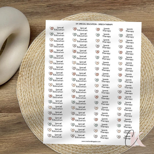 011 Sticker | Special Education | Speech Therapy | Autocollants - Créations KingA+