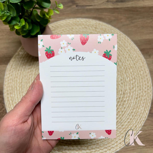 Bloc-notes Fraises - Créations KingA+