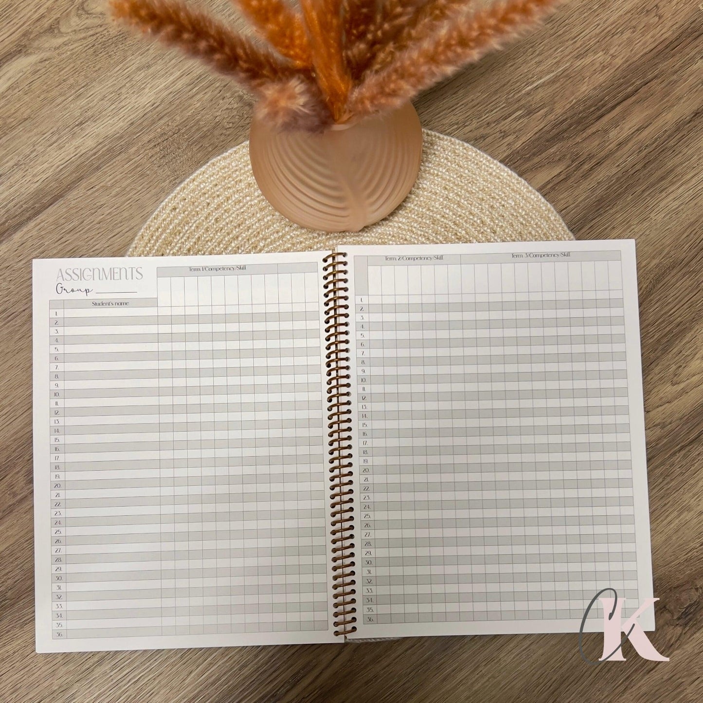Cahier de relevé des notes ALS | ESL Grade Record Book – Elementary | Upcycled | - Créations KingA+