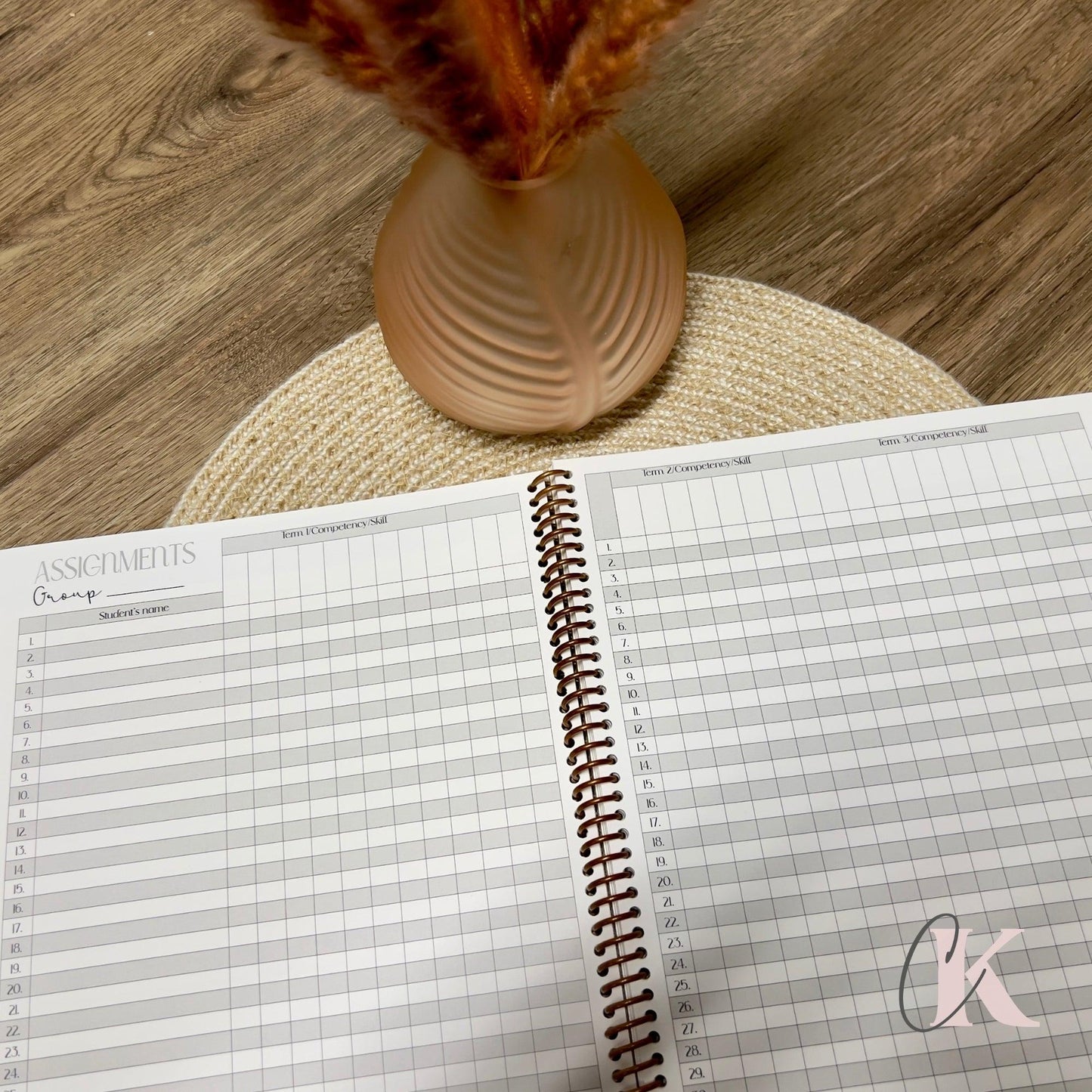 Cahier de relevé des notes ALS | ESL Grade Record Book – Elementary | Upcycled | - Créations KingA+