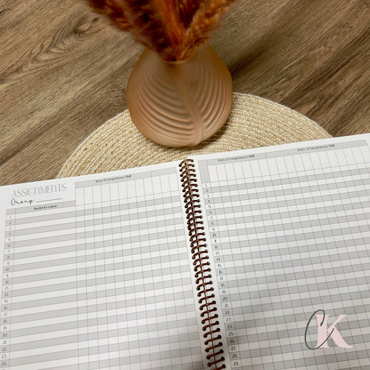 Cahier de relevé des notes ALS | ESL Grade Record Book – Elementary | Upcycled | - Créations KingA+