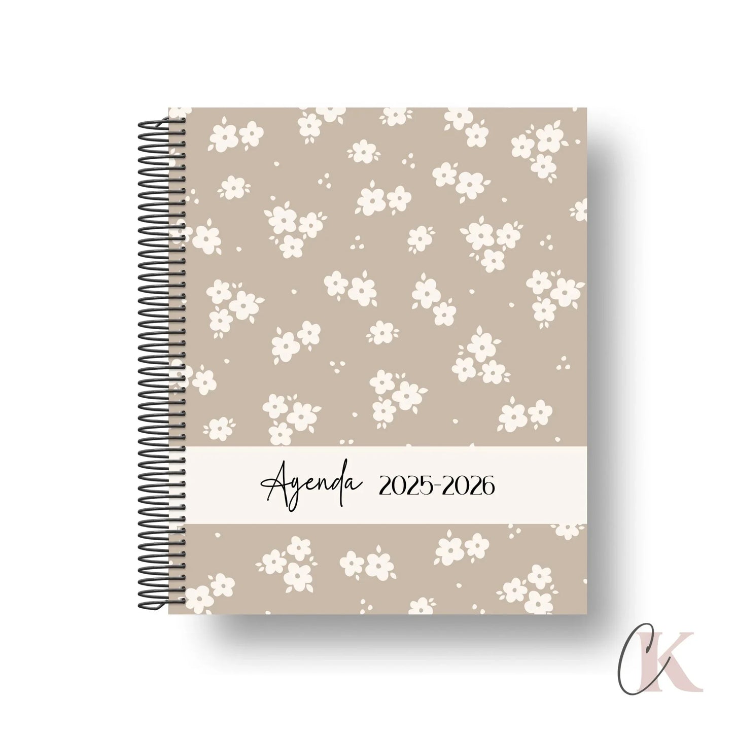 Agenda planificateur enseignant 2025-2026 | Floral bohème