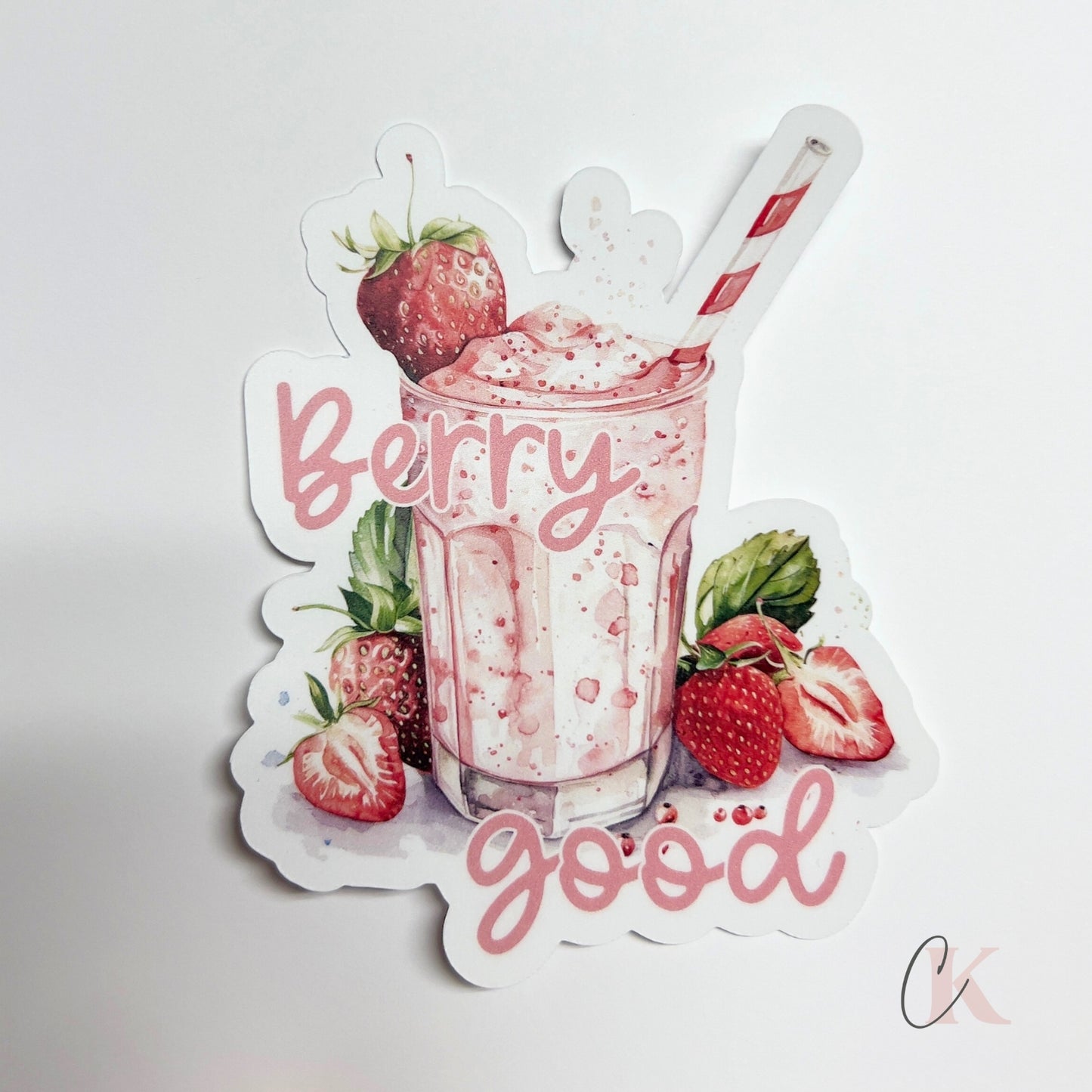 Berry Good Strawberry Milkshake Sticker