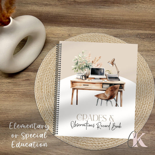 Cahier de relevé des notes | Grade Record Book | Primaire/Elementary - Créations KingA+