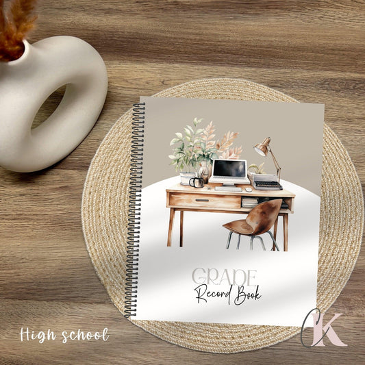 Cahier de relevé des notes | Grade Record Book | Secondaire/High School - Créations KingA+