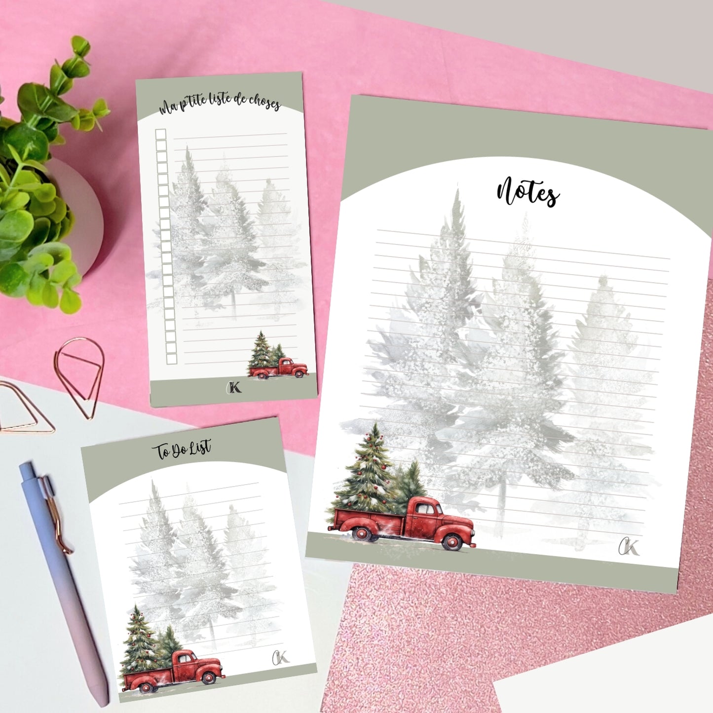 Liste de tâches | Thème de Noël (To do list)