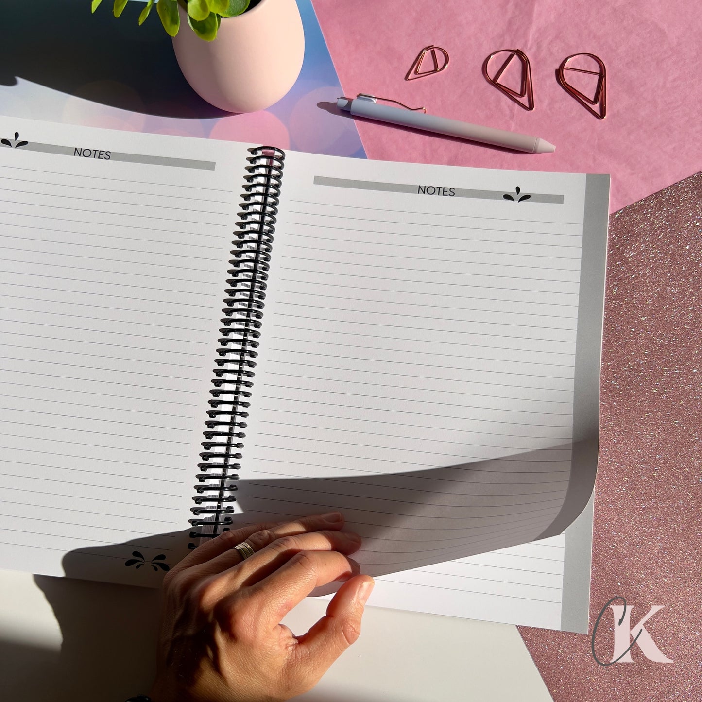 Agenda planificateur enseignant 2025-2026 Floral | Pastel Signature