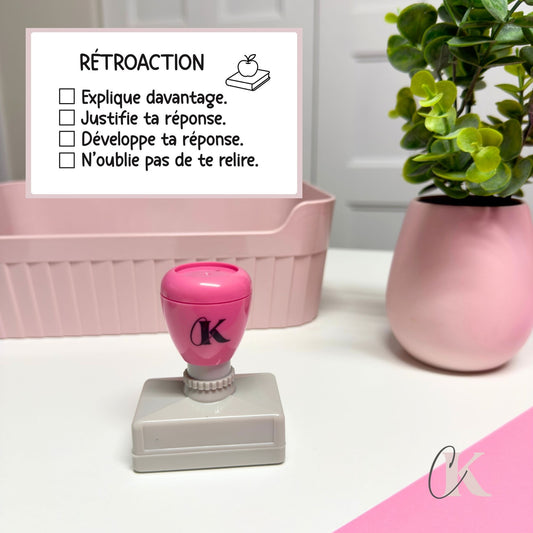 Étampe Rétroaction Lecture/Écriture | Rectangle 12