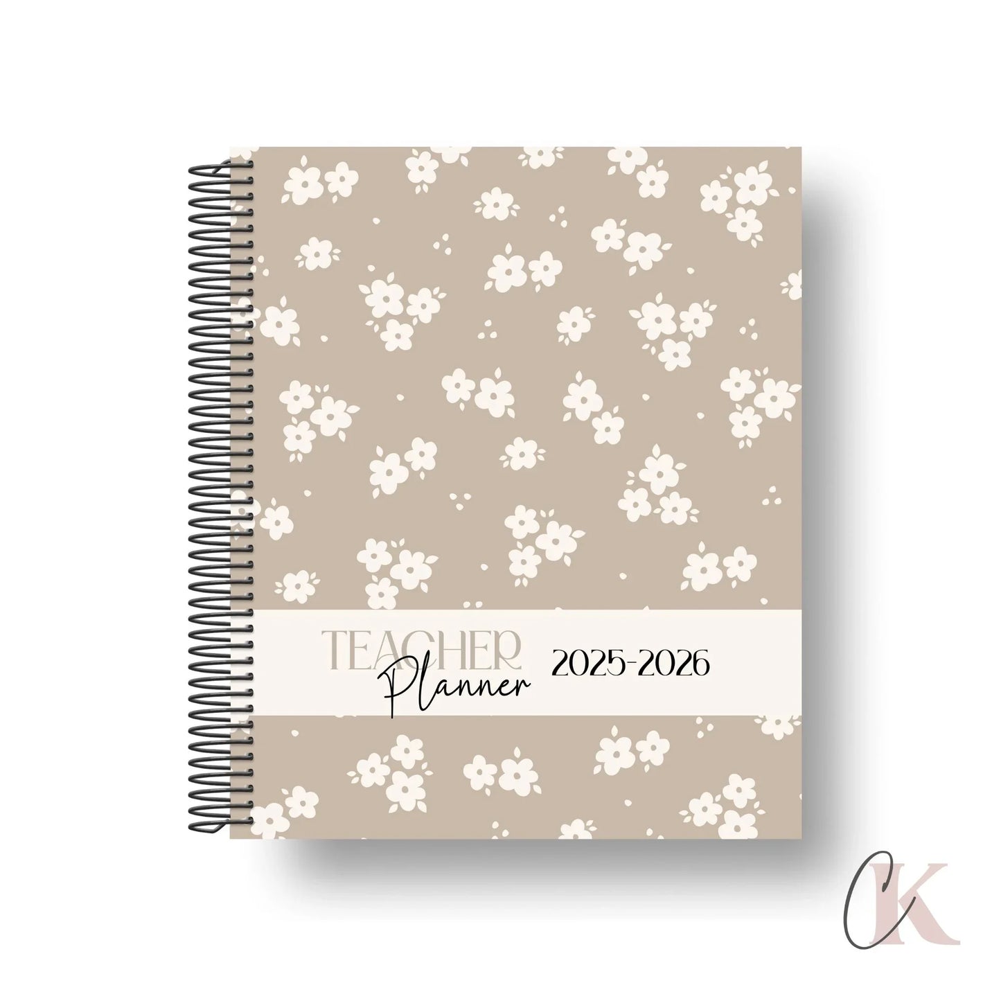 Agenda planificateur enseignant 2025-2026 | Floral bohème