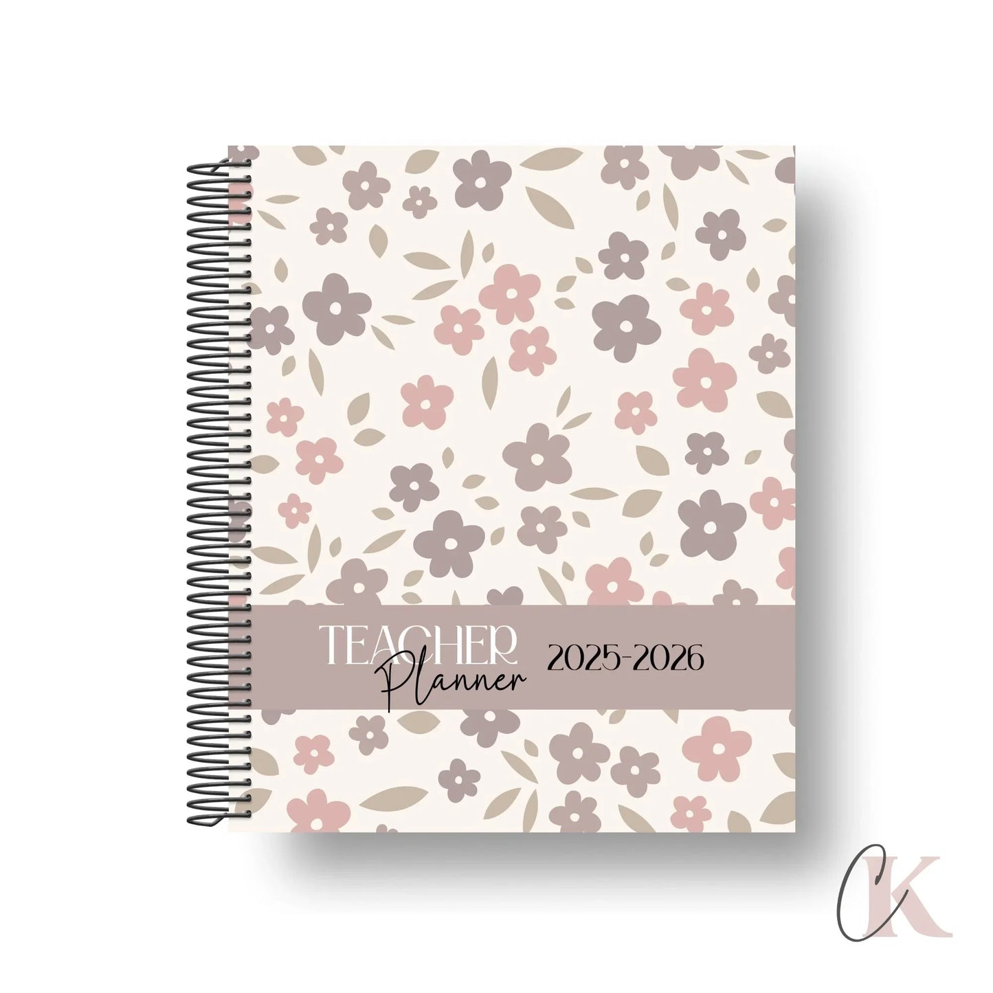 Agenda planificateur enseignant 2025-2026 Floral | Pastel Signature
