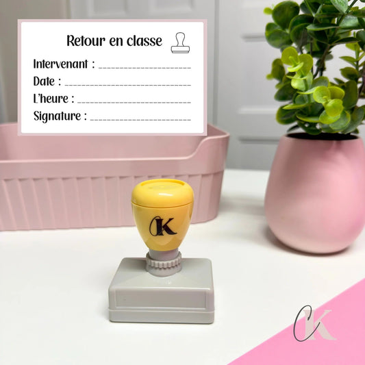 Étampe Retour en classe | Rectangle 11 - Étampe