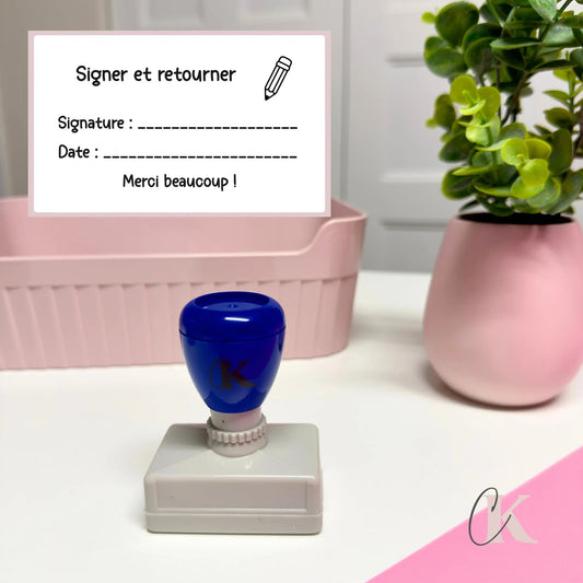 Étampe Signer et retourner | Rectangle 06 - Étampe
