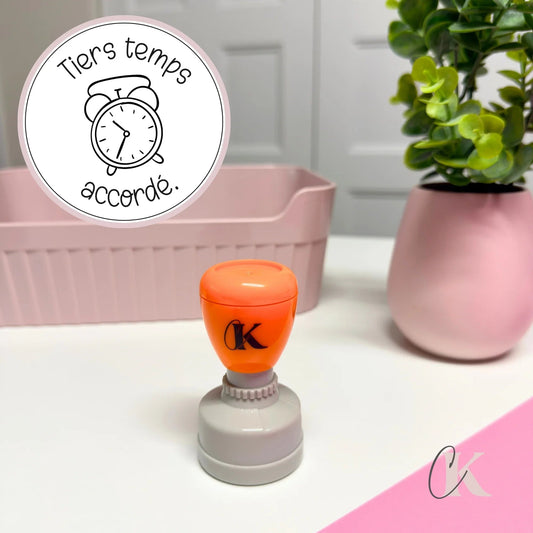 Étampe Tiers temps accordé | Ronde 00 - Étampe