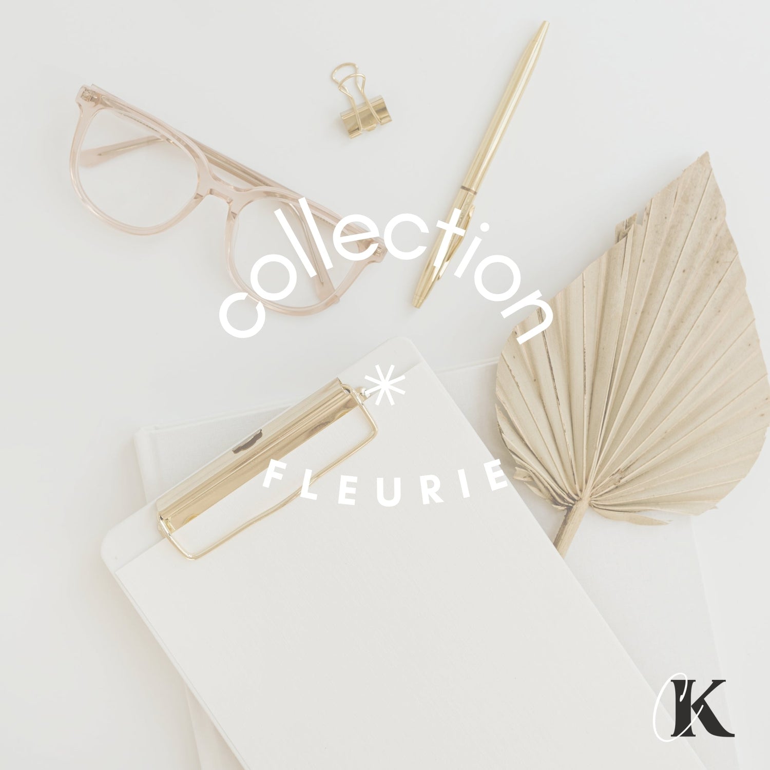 Collection agendas et papeterie thème fleurie