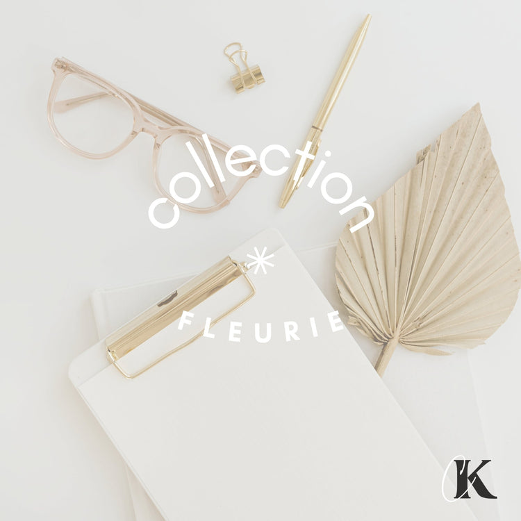 Collection agendas et papeterie thème fleurie