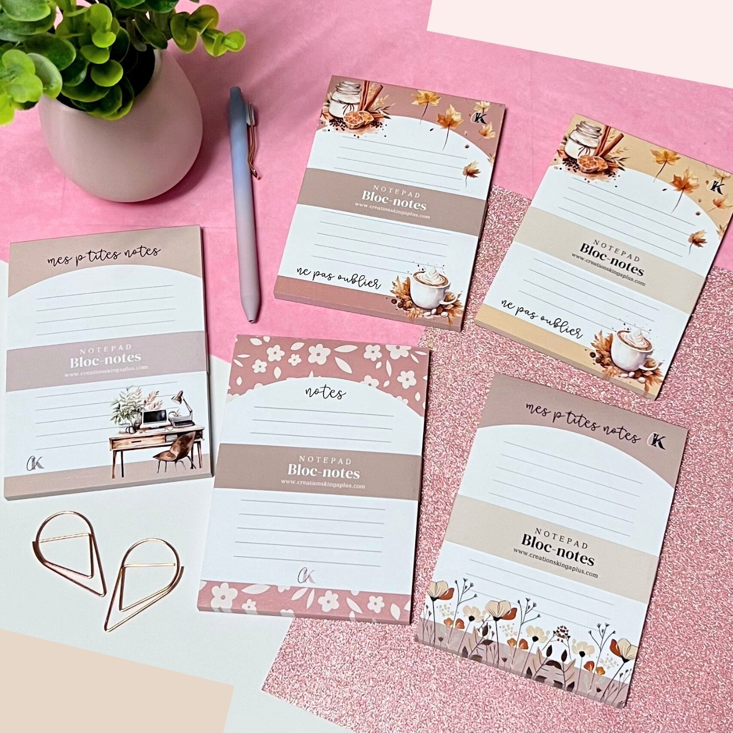 Collection blocs-notes - Créations KingA+