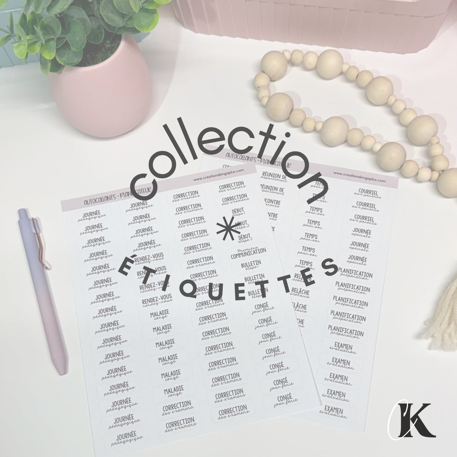 Autocollants/Étiquettes (Stickers) - Créations KingA+