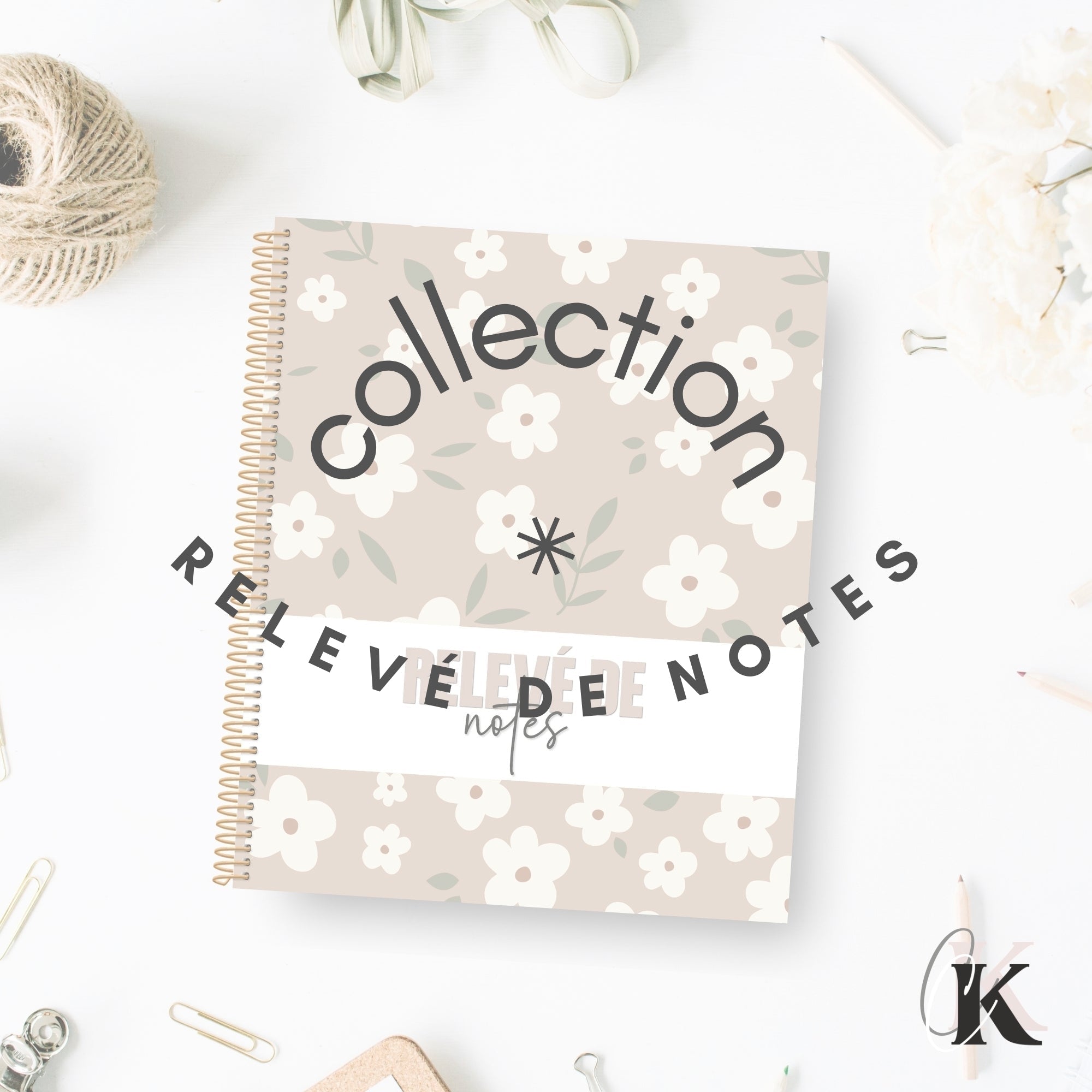 Cahiers de relevé de notes - Créations KingA+