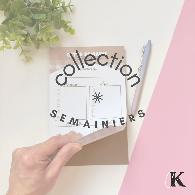 Semainiers | Planificateurs - Créations KingA+