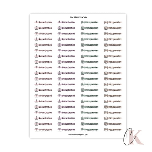 006 Autocollants | Récupération | Étiquettes - Étiquettes