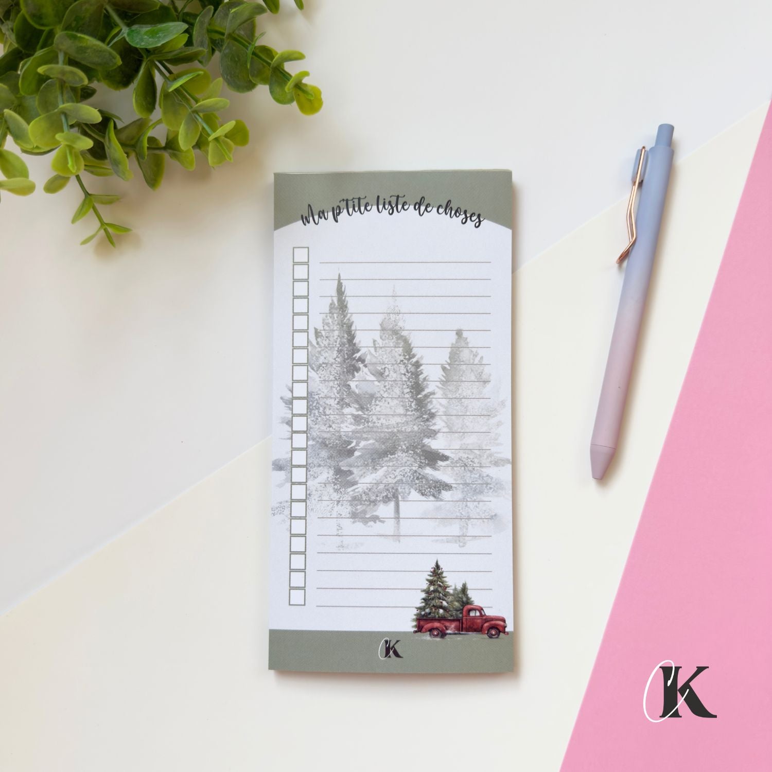 Liste de tâches | Thème de Noël (To do list)