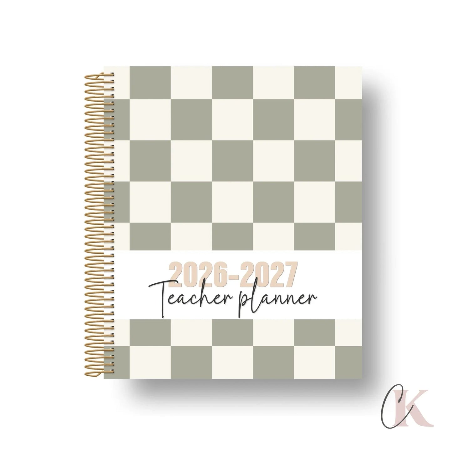 2026 - 2027 Teacher Planner | 5 periods/blocks | Vintage/Retro - Agendas et planificateurs