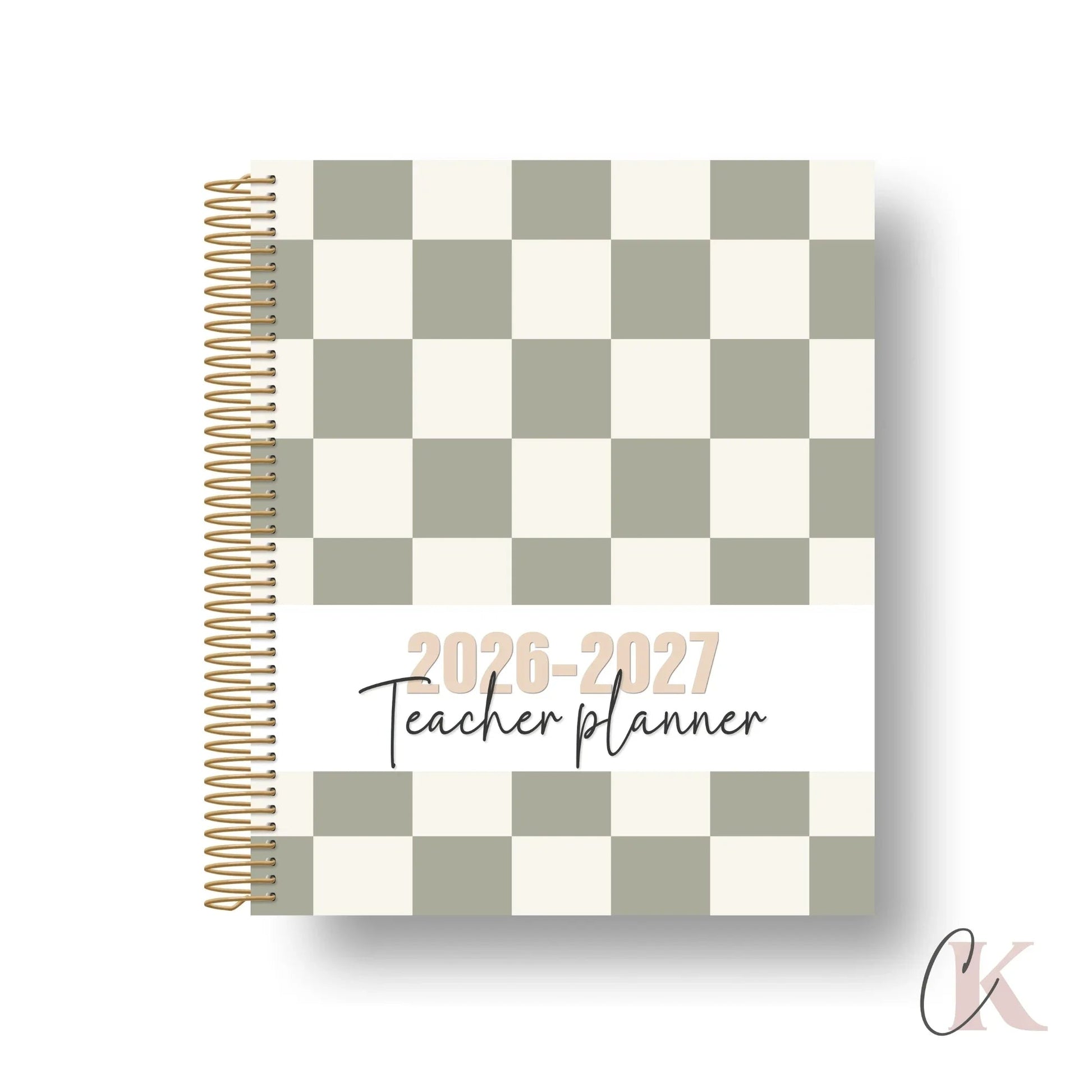 2026 - 2027 Teacher Planner | 5 periods/blocks | Vintage/Retro - Agendas et planificateurs