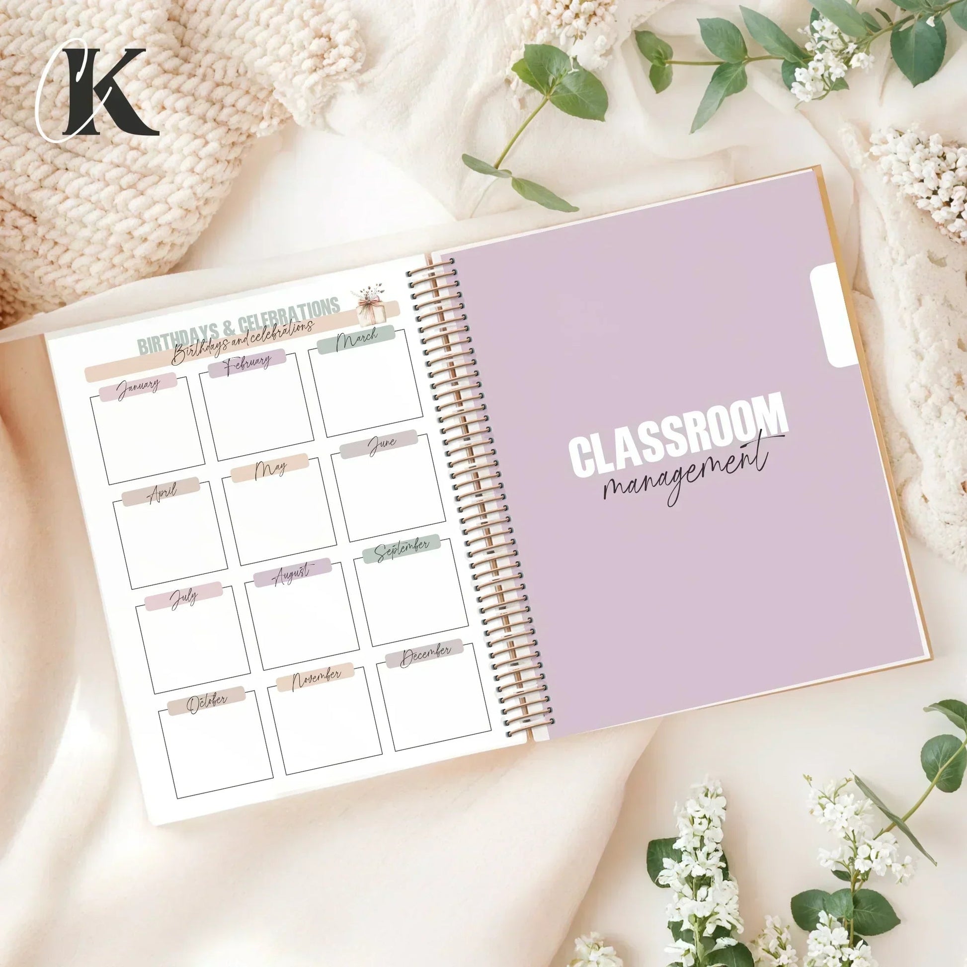 2026 - 2027 Teacher Planner | 6 periods/blocks | Vintage/Retro - Agendas et planificateurs
