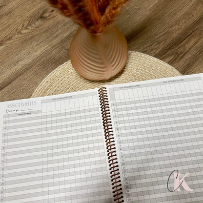 Cahier de relevé des notes ALS | ESL Grade Record Book – Elementary | Upcycled | - Créations KingA+