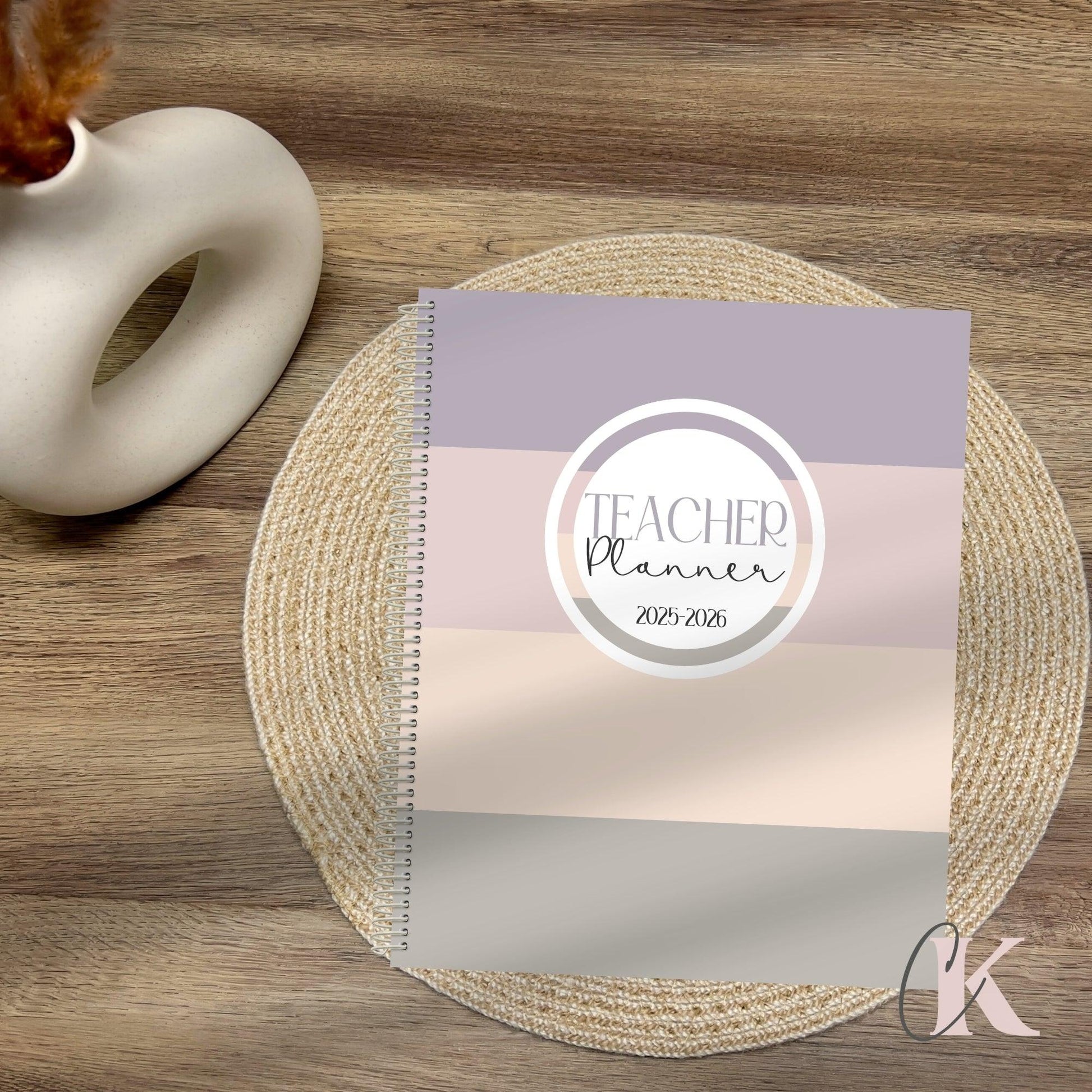 Agenda Planificateur Enseignant 2025-2026 | Pastel Signature - Créations KingA+