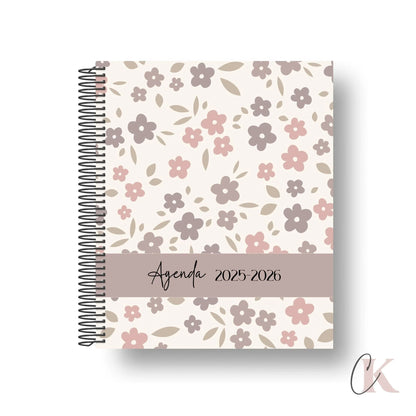 Agenda planificateur enseignant 2025-2026 Floral | Pastel Signature