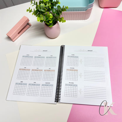 Agenda planificateur non-daté | Grand public | Motif floral