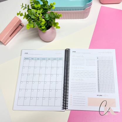 Agenda planificateur non-daté | Grand public | Motif floral