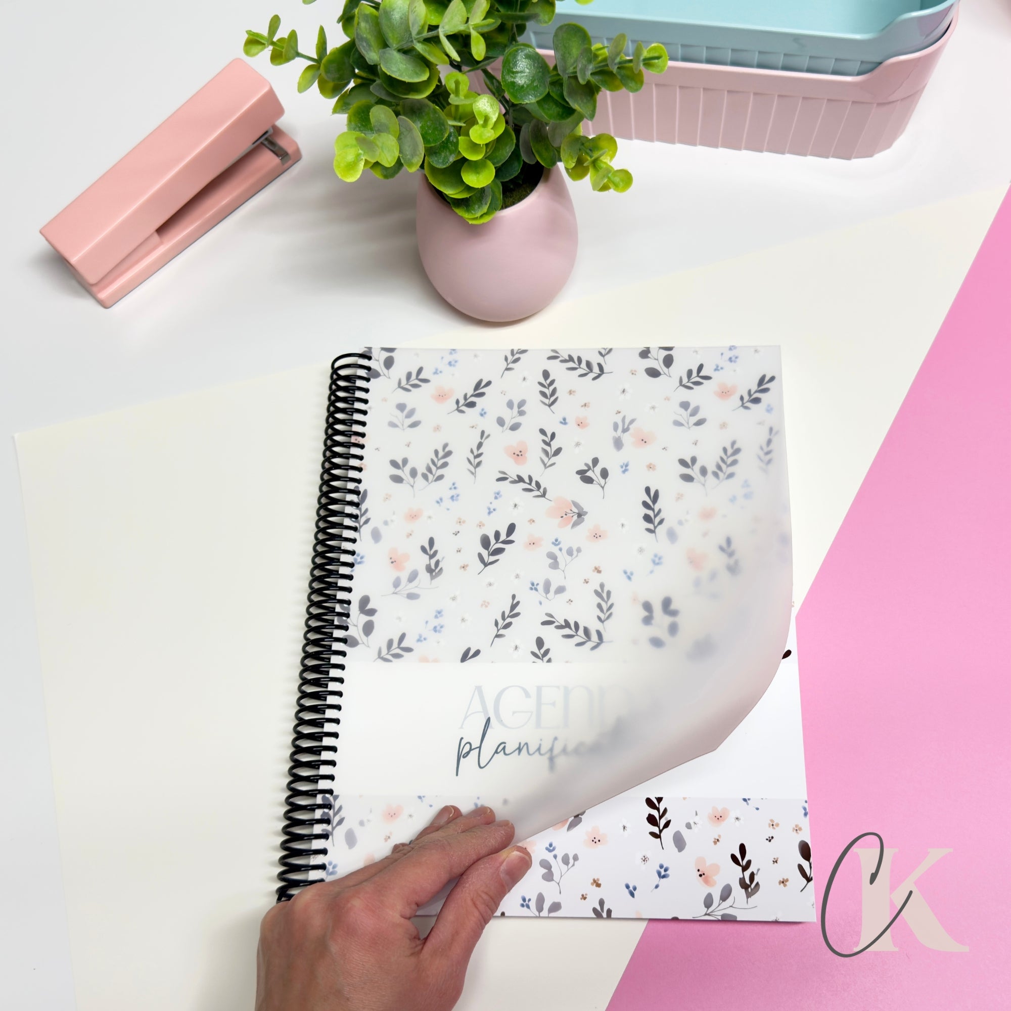 Agenda planificateur non-daté | Grand public | Motif floral