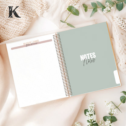 Agenda planificateur 2026/2027 | Étudiant | 7 cases/8h-20h | Élégance