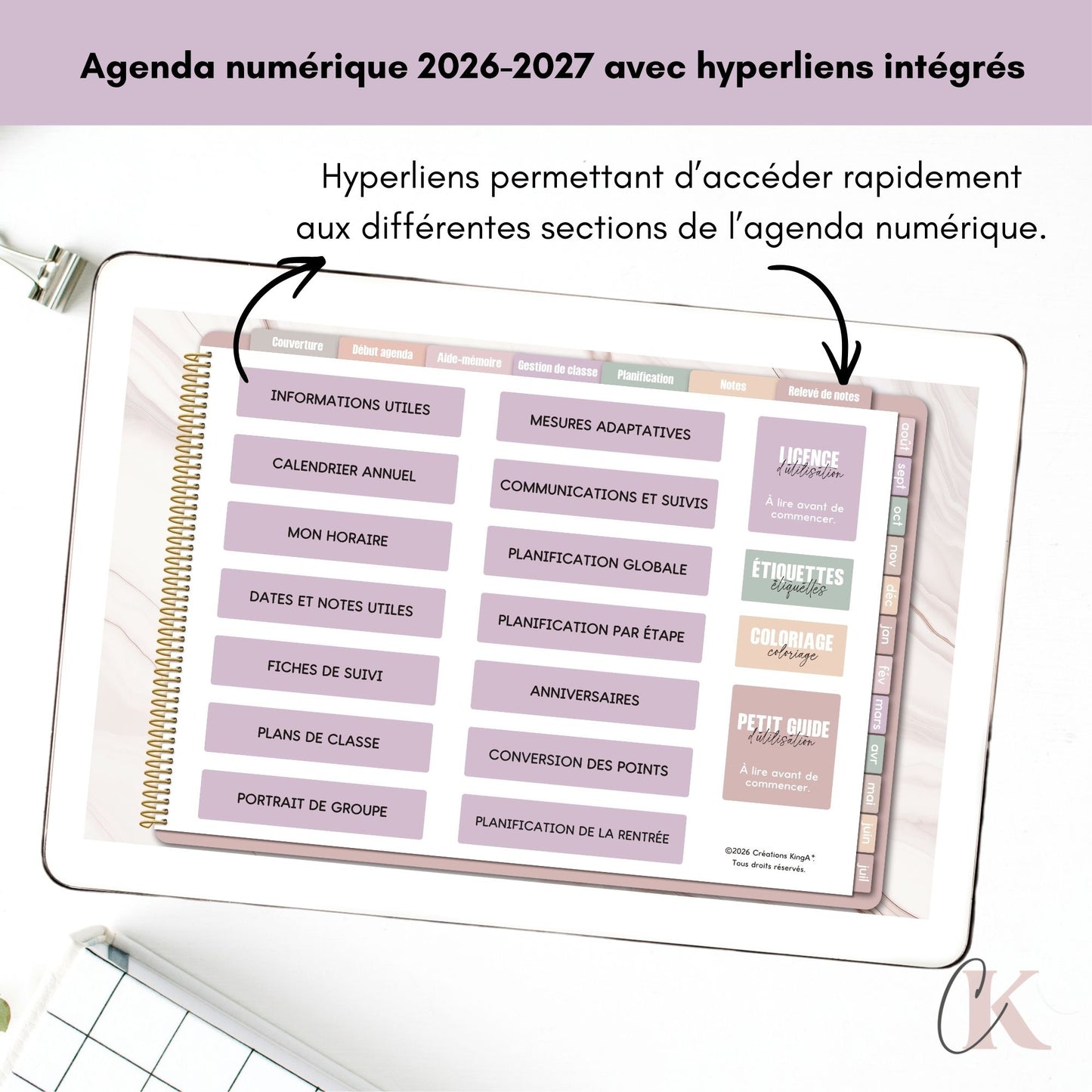 Agenda numérique 2026-2027 | VERSION D'ESSAI