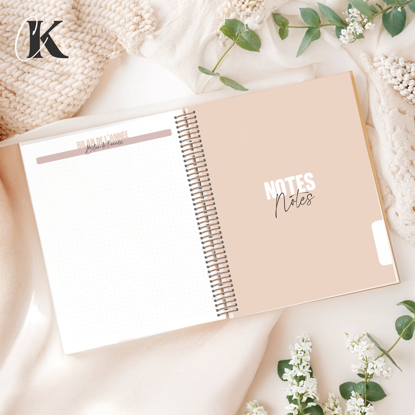 Agenda planificateur 2026-2027 | Ortho/TES | Élégance