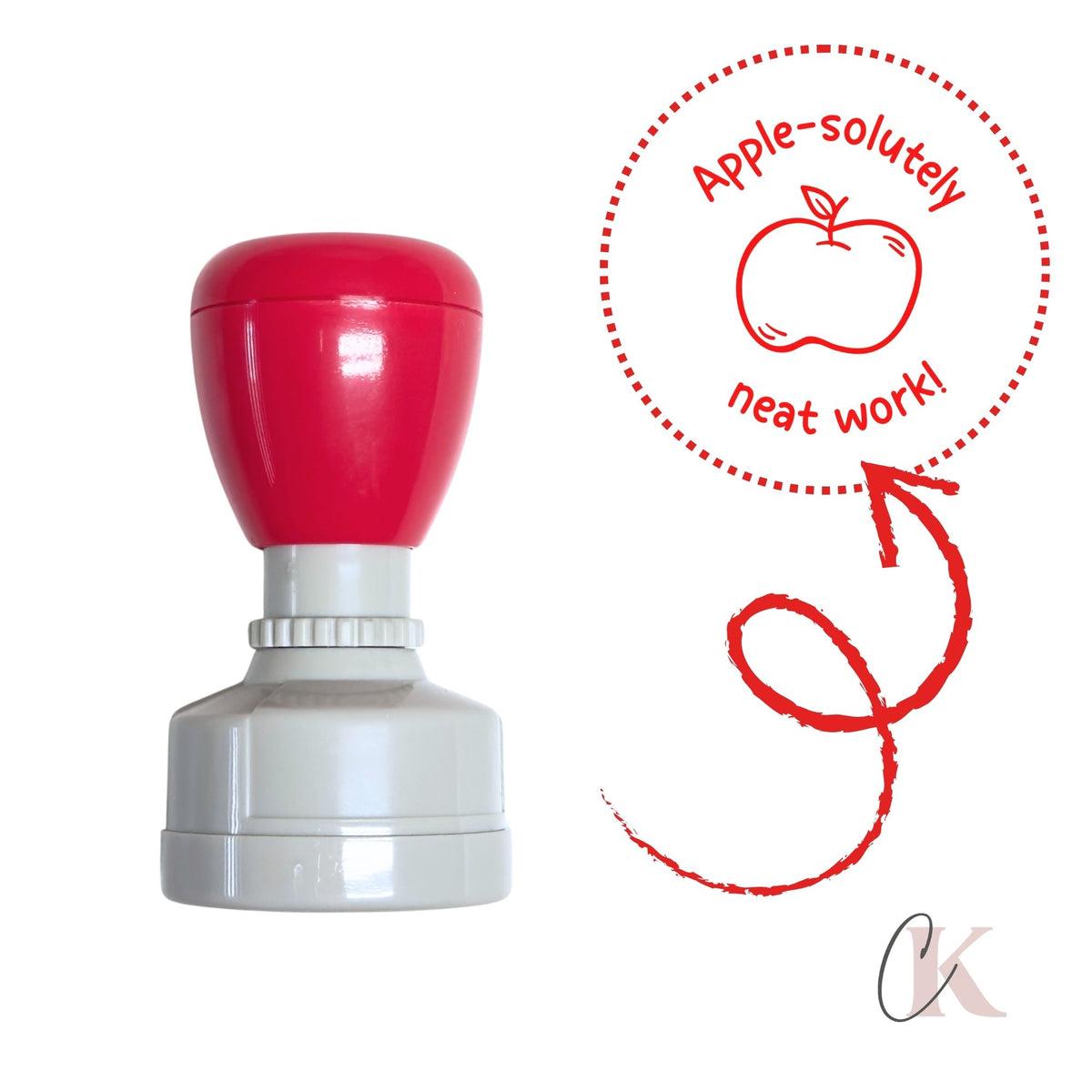 Étampe | Apple-solutely Neat Work Stamp | Ronde 31