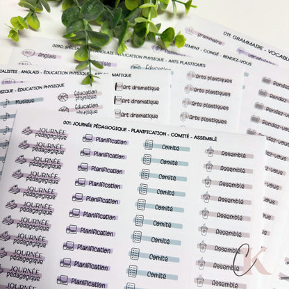 004 Autocollants | Récupération | Test | Évaluation (Étiquettes)