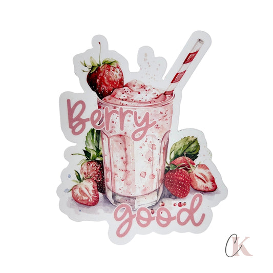 Berry Good Strawberry Milkshake Sticker