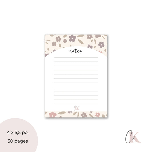 Blocs-notes floral Signature