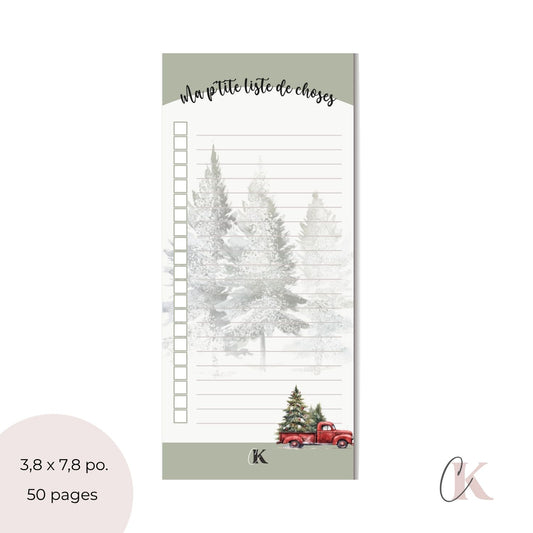 Liste de tâches | Thème de Noël (To do list)