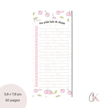 Liste de tâches | Cerises roses (To do list)