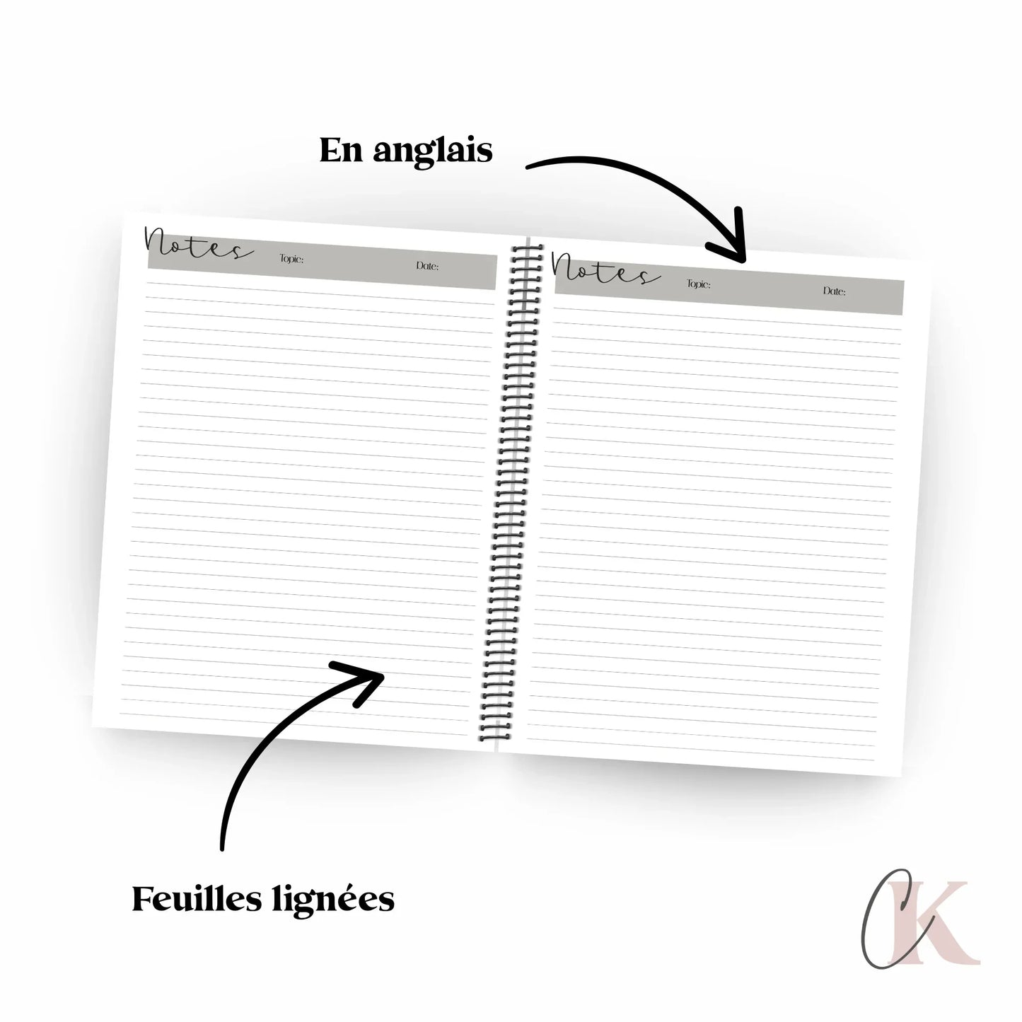 Cahier de notes | Océan/Plage | EN