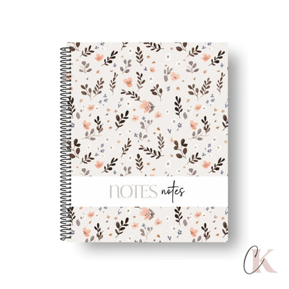 Cahier de notes | Floral Pétales Délicats | EN