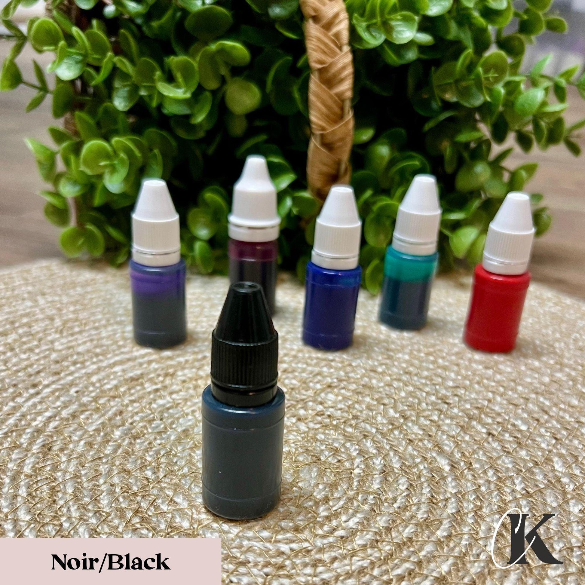 Encre de recharge pour étampes | Ink Refill Bottles for Stamps - Créations KingA+